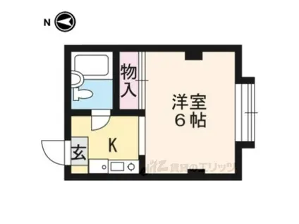 シェーンハイム(1K/1階)の間取り写真