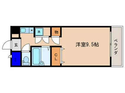 ノースビレッジ草津(ワンルーム/3階)の間取り写真