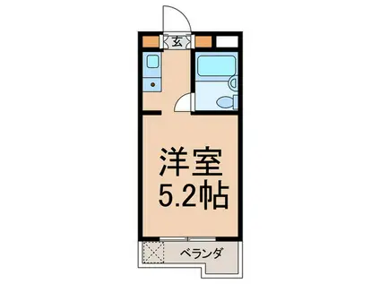 ASAX CORPO駒場(ワンルーム/1階)の間取り写真