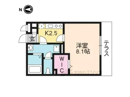 セジュール モンド(1K/1階)の間取り写真