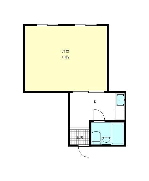 KOMS HOUSE(1K/2階)の間取り写真