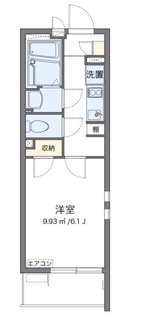 クレイノ栞(1K/3階)の間取り写真