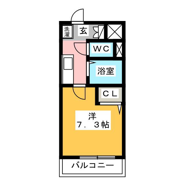 ラフォーレ博多駅前(1K/10階)の間取り写真