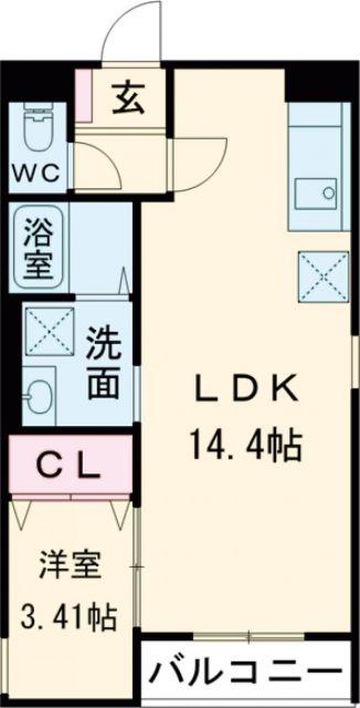 AKATSUKI RESIDENCE(1LDK/3階)の間取り写真