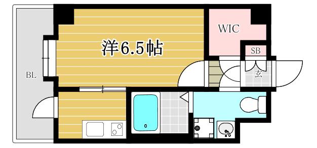 T-SMART博多オーケストラ通(1K/3階)の間取り写真