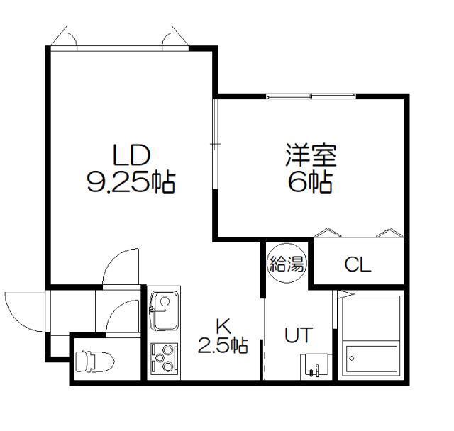 CLAIRII(1LDK/2階)の間取り写真