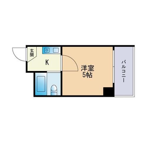 スタイルビュー高宮(1K/7階)の間取り写真