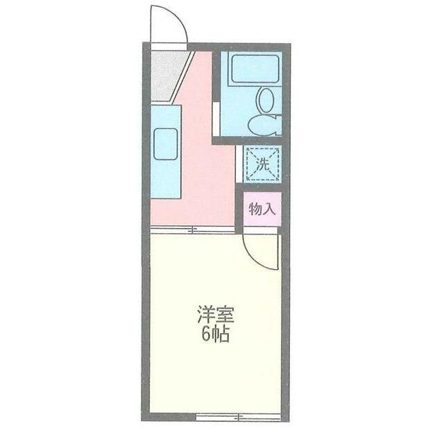 DIVINE戸塚町(1K/1階)の間取り写真