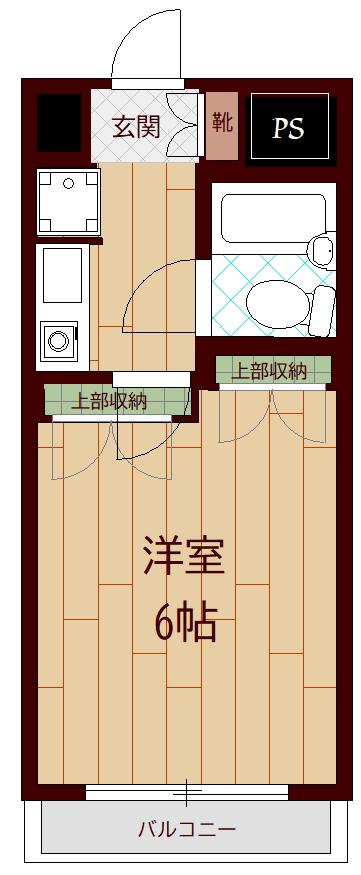 レナジア東所沢(1K/3階)の間取り写真