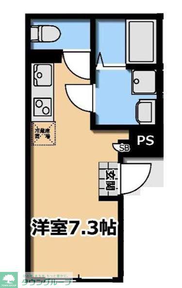 KI-FLAT 山吹町(ワンルーム/2階)の間取り写真
