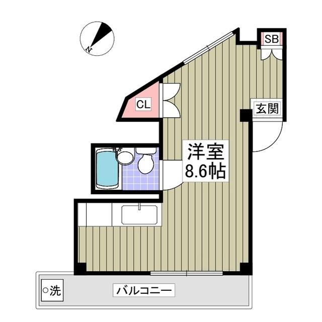 サンハイム 中野(ワンルーム/3階)の間取り写真