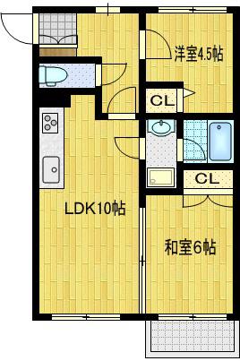 CASAVERDE SK(2LDK/3階)の間取り写真
