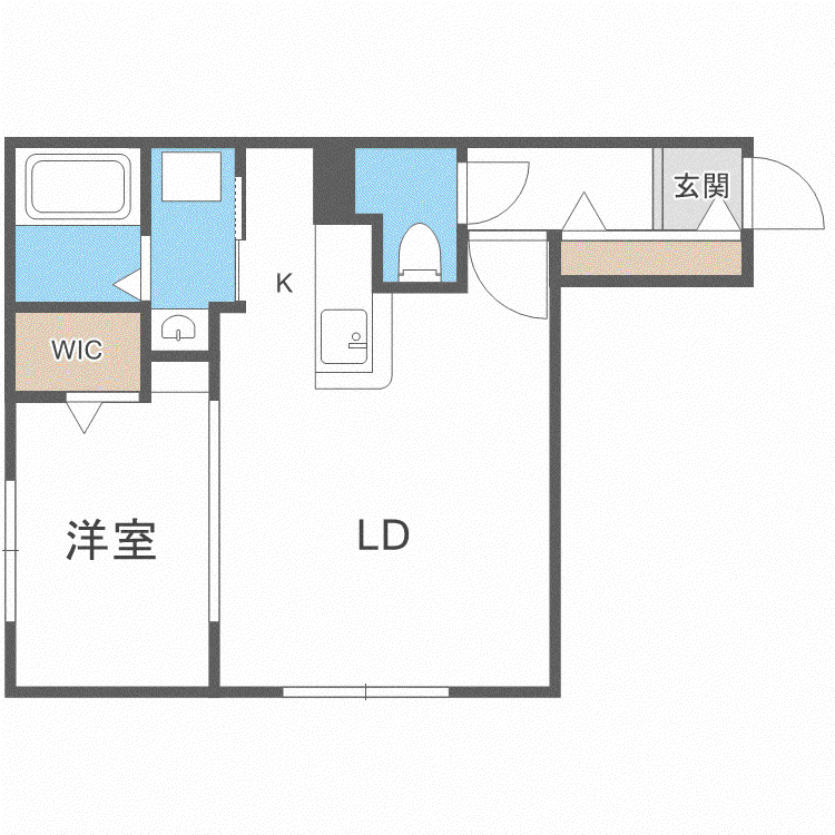 LA DOLCEVITA(1LDK/5階)の間取り写真