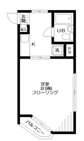 コンフォート井荻(1K/1階)の間取り写真