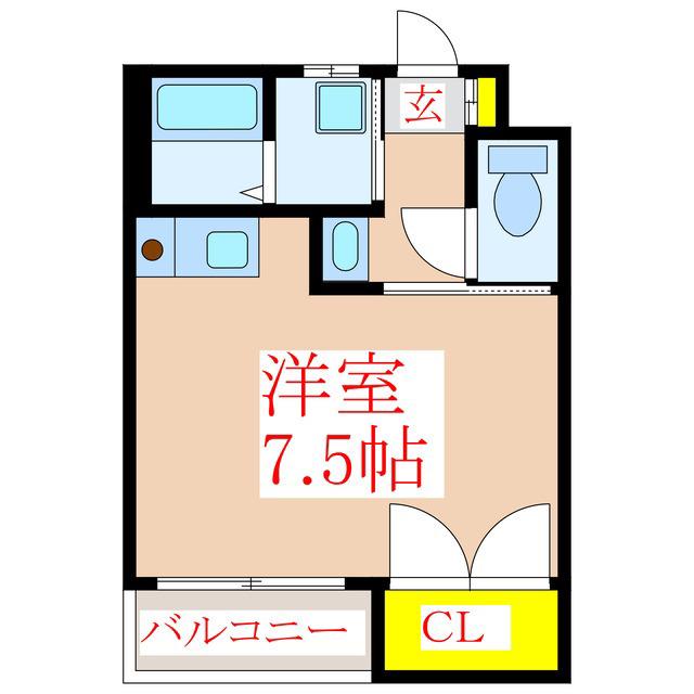 サンフィール隼人(ワンルーム/3階)の間取り写真
