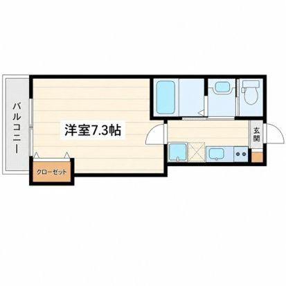 アルカンシエルREN I(1K/2階)の間取り写真