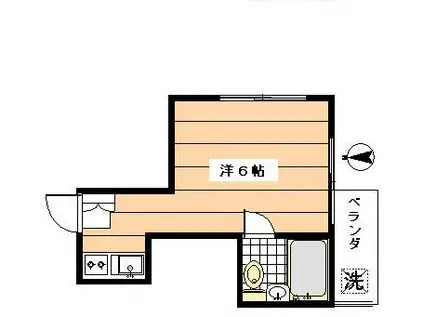 ファミール久米川(ワンルーム/2階)の間取り写真