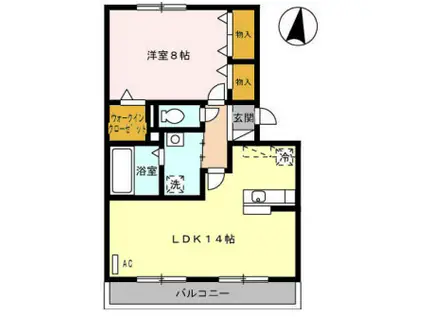 Rルミエール(1LDK/3階)の間取り写真