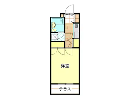 エトワール小山(1K/3階)の間取り写真