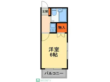 レオパレスジェスク(1K/2階)の間取り写真