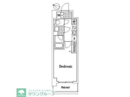 ザ・レジデンス・オブ・トーキョーH20イーストタワー(1K/5階)の間取り写真