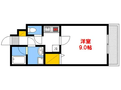 プランソレイユ東本浦(1K/1階)の間取り写真