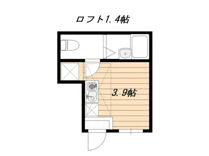 コンフォートテラス吉祥寺南(ワンルーム/1階)の間取り写真