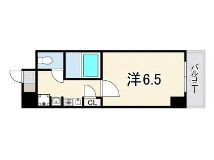 ロイヤルヒル神戸三ノ宮2(1K/4階)の間取り写真