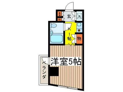 ドルチェ府中TWIN EXEL(ワンルーム/1階)の間取り写真