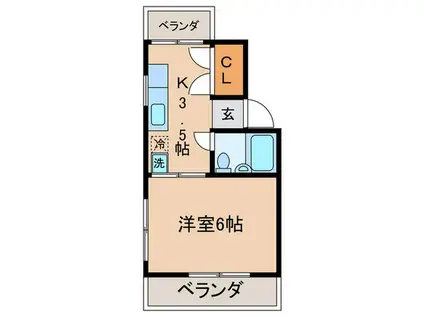 プチメゾン(1K/3階)の間取り写真