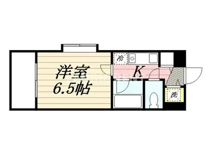 ヴィラ大濠(1K/7階)の間取り写真