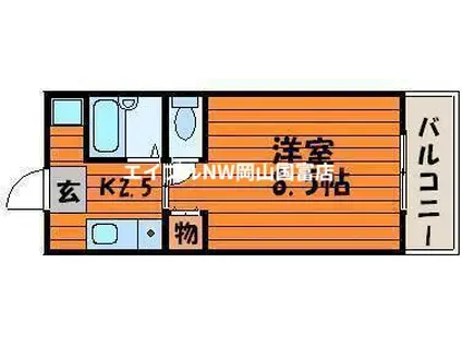 サンライト津島I号館(1K/5階)の間取り写真