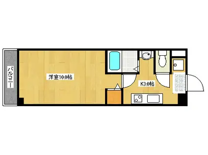 A-LIFE大塚(1K/2階)の間取り写真