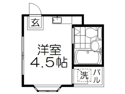 エムボックス香里(ワンルーム/2階)の間取り写真