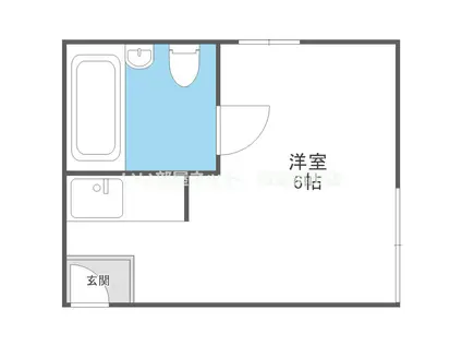 サンシャイン豊中I(ワンルーム/3階)の間取り写真