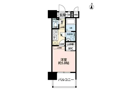 サヴォイ博多スーペリア(1K/10階)の間取り写真