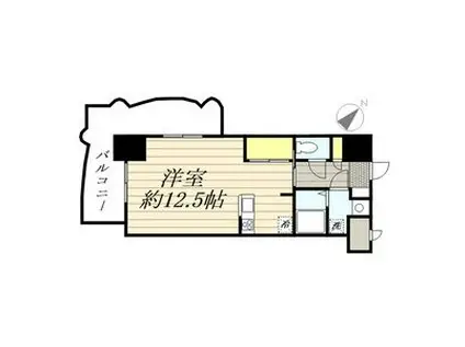 ロイヤル博多駅前(ワンルーム/4階)の間取り写真