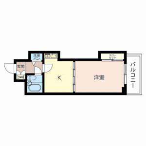 ベルトピア手柄V(1K/5階)の間取り写真