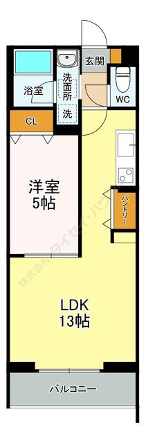 アミスタ湘南(1LDK/2階)の間取り写真