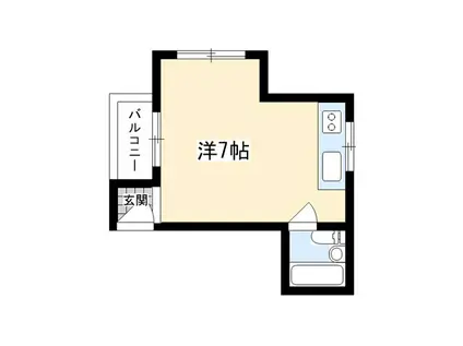 エクセレンスI(ワンルーム/3階)の間取り写真