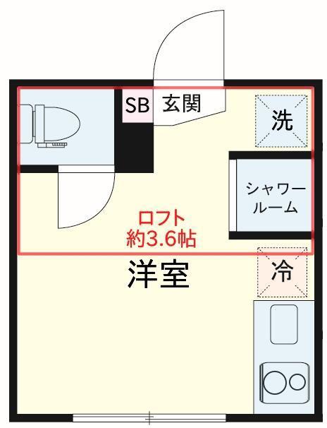 マイスタープラッツ田端(ワンルーム/2階)の間取り写真