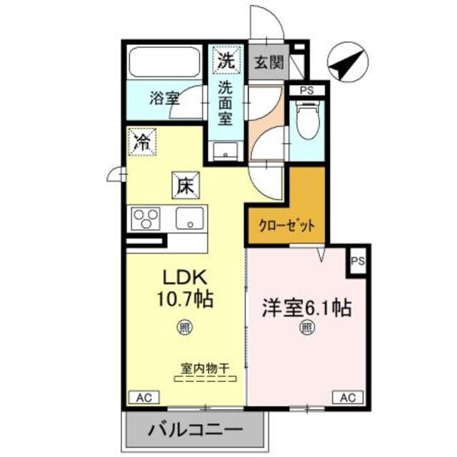 ステラ ルーチェ(1LDK/1階)の間取り写真