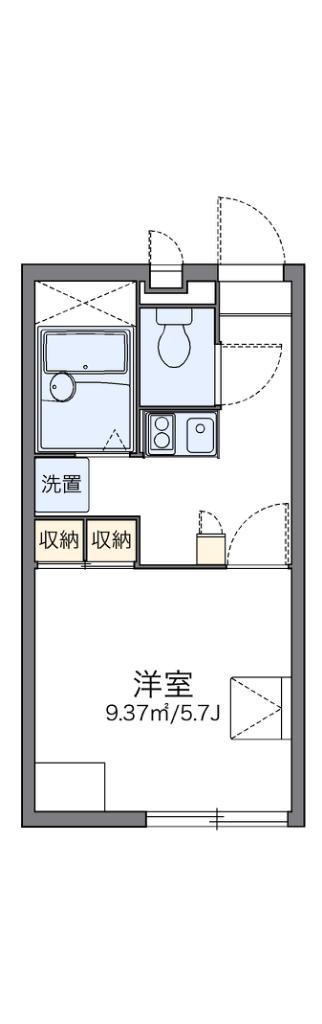 レオパレスCOZY(1K/2階)の間取り写真