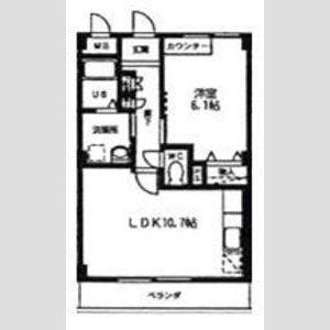 カトルセゾン(1LDK/1階)の間取り写真