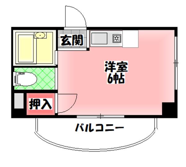 有馬パレス千林(ワンルーム/3階)の間取り写真