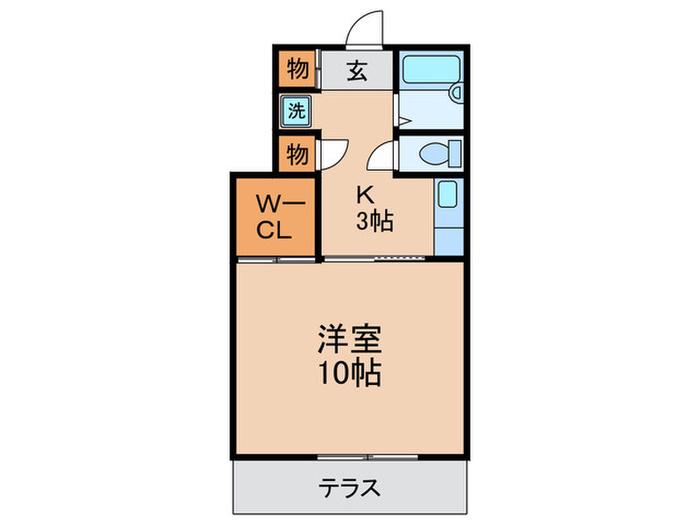 Nメゾン学芸大(1K/1階)の間取り写真