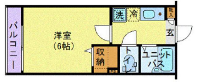 フェリーチェ阿佐ヶ谷V(1K/2階)の間取り写真