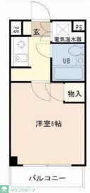 アルビオンシティ東浦和(1K/3階)の間取り写真
