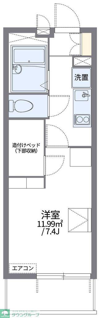 レオパレスソレイユ日比野(1K/3階)の間取り写真
