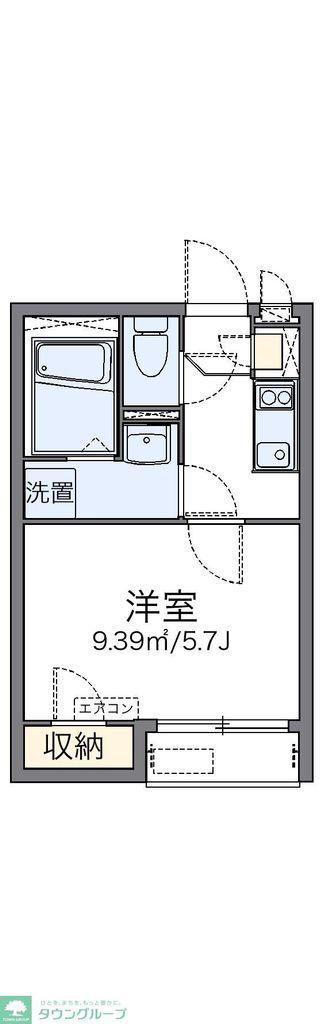 レオネクストプランドール多摩川(1K/1階)の間取り写真